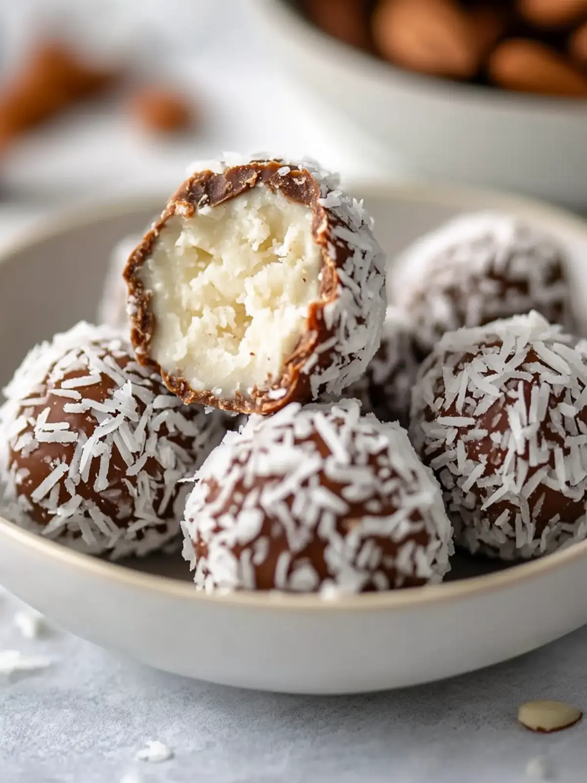 Homemade Almond Joy Truffles: Shatter-Crisp Shell Delight 4 Homemade Almond Joy Truffles: Shatter-Crisp Shell