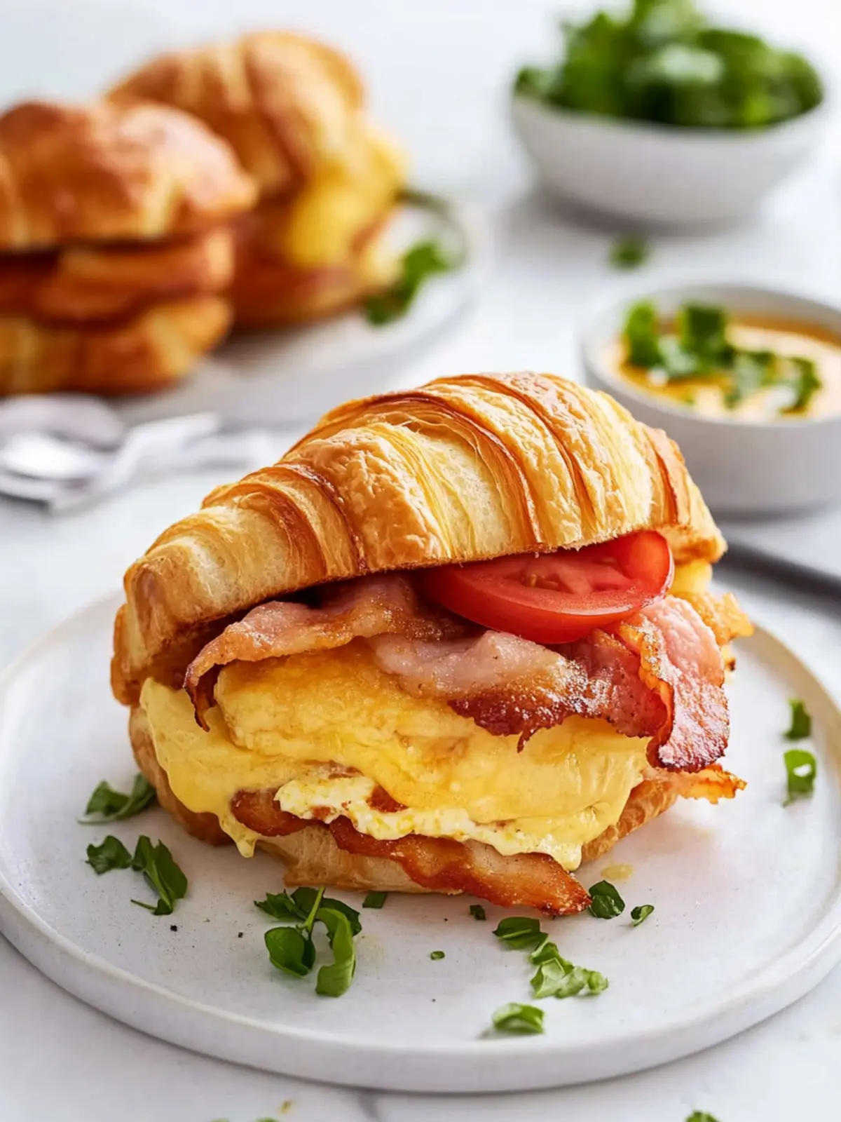 Irresistible Croissant Breakfast Sandwiches You’ll Crave Daily 3 Croissant Breakfast Sandwiches
