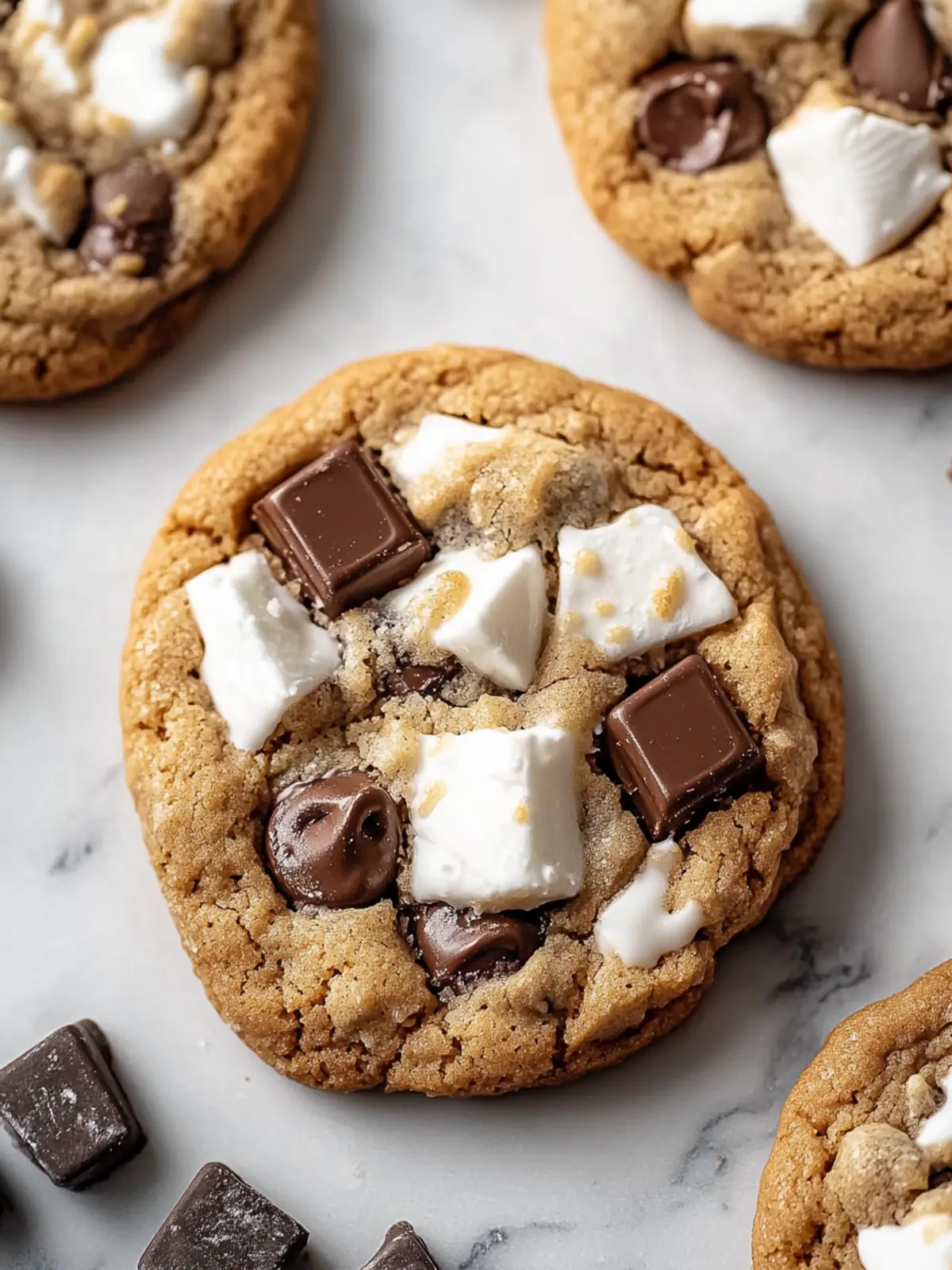 Soft & Chewy S'Mores Cookies That Melt in Your Mouth 4 Soft & Chewy S’Mores Cookies