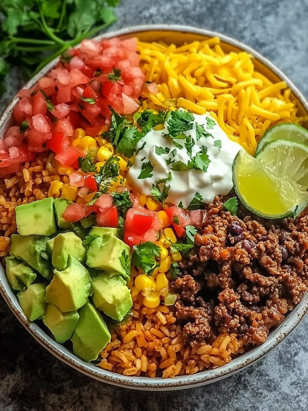 Easy Taco Rice Bowl - Quick and Healthy Dinner Delight 2 Easy Taco Rice Bowl – Quick and Healthy Dinner Idea