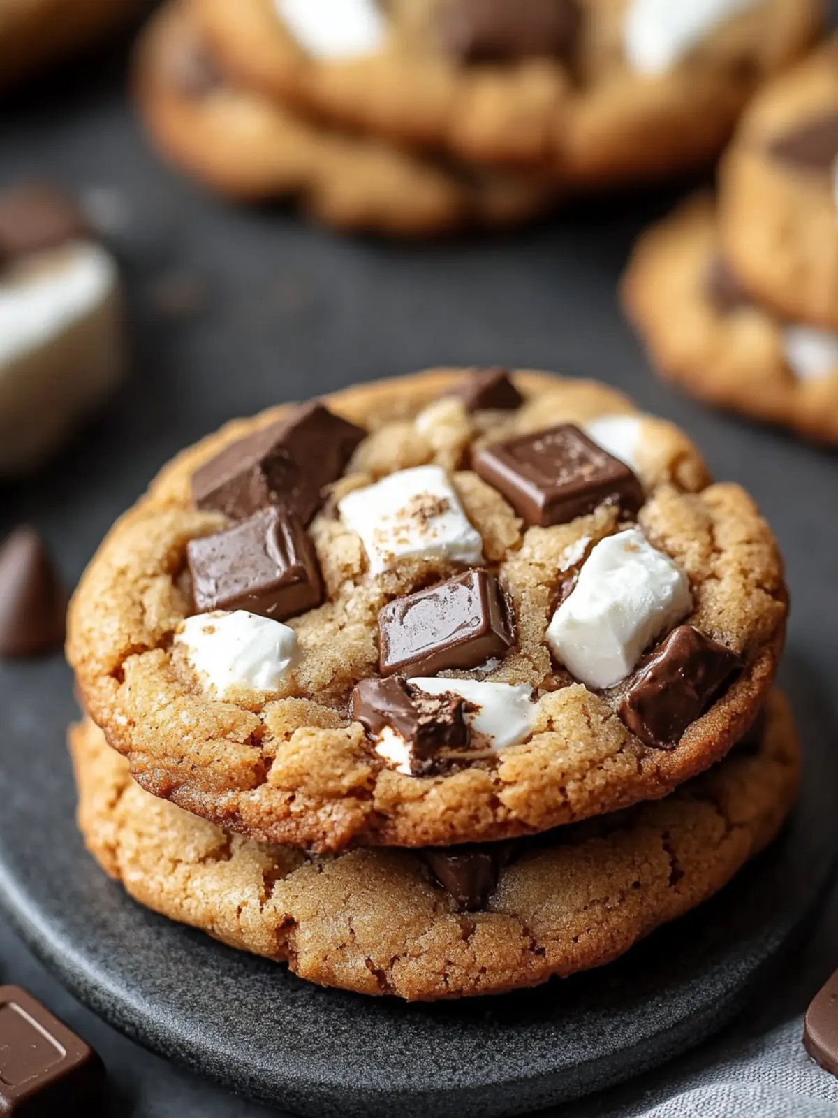 Soft & Chewy S’Mores Cookies