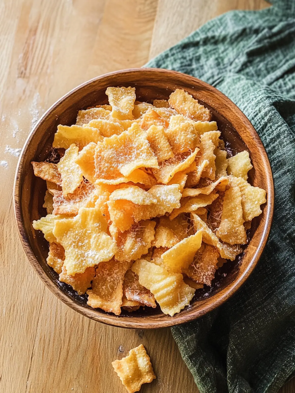 Mouthwatering Pasta Chips: Crispy & Irresistibly Cheesy 3 Pasta Chips