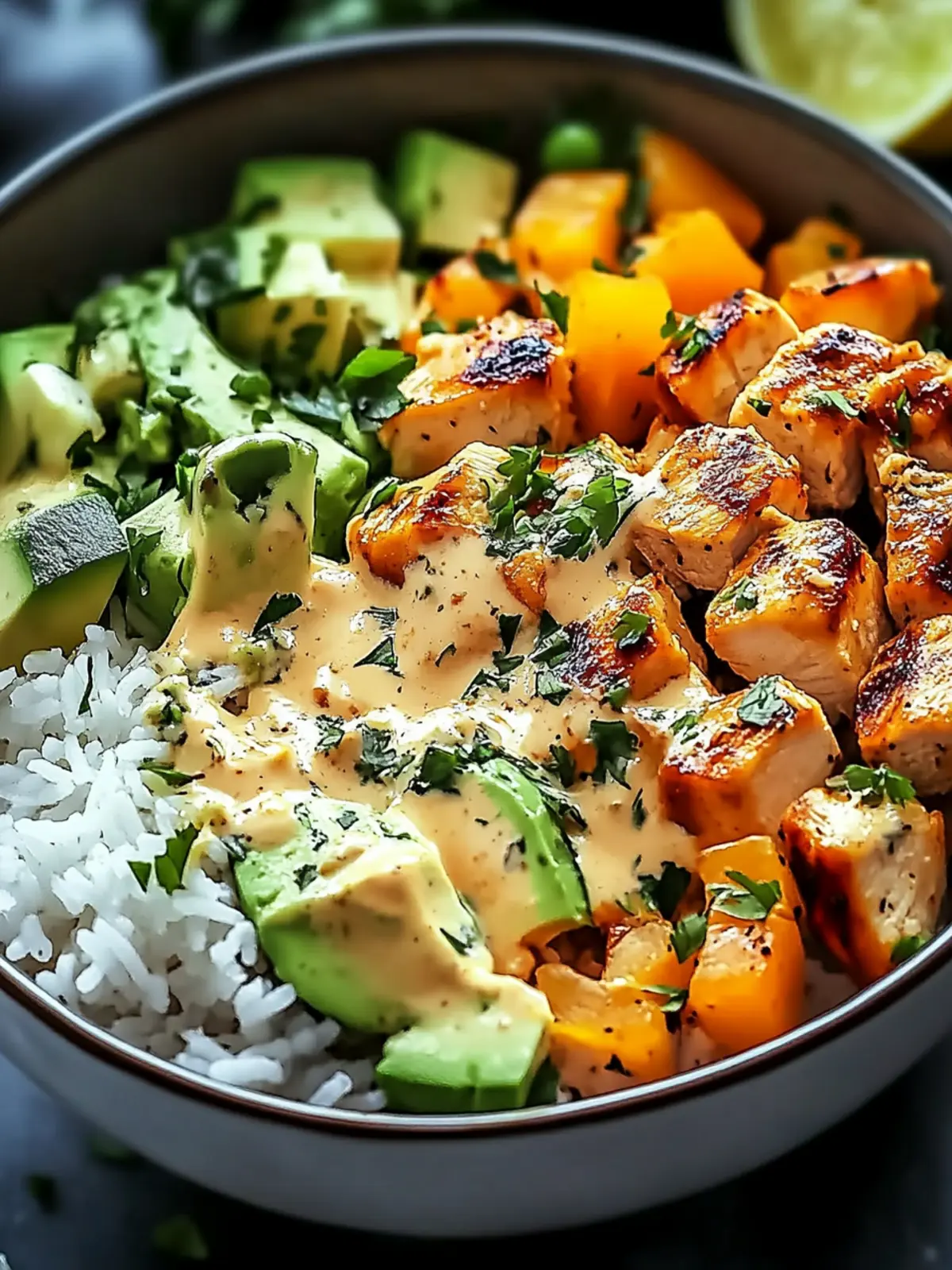 Easy Coconut Chicken Rice Bowl Recipe - Tropical Bliss Awaits 2 Easy Coconut Chicken Rice Bowl Recipe - Tropical Flavor Awaits