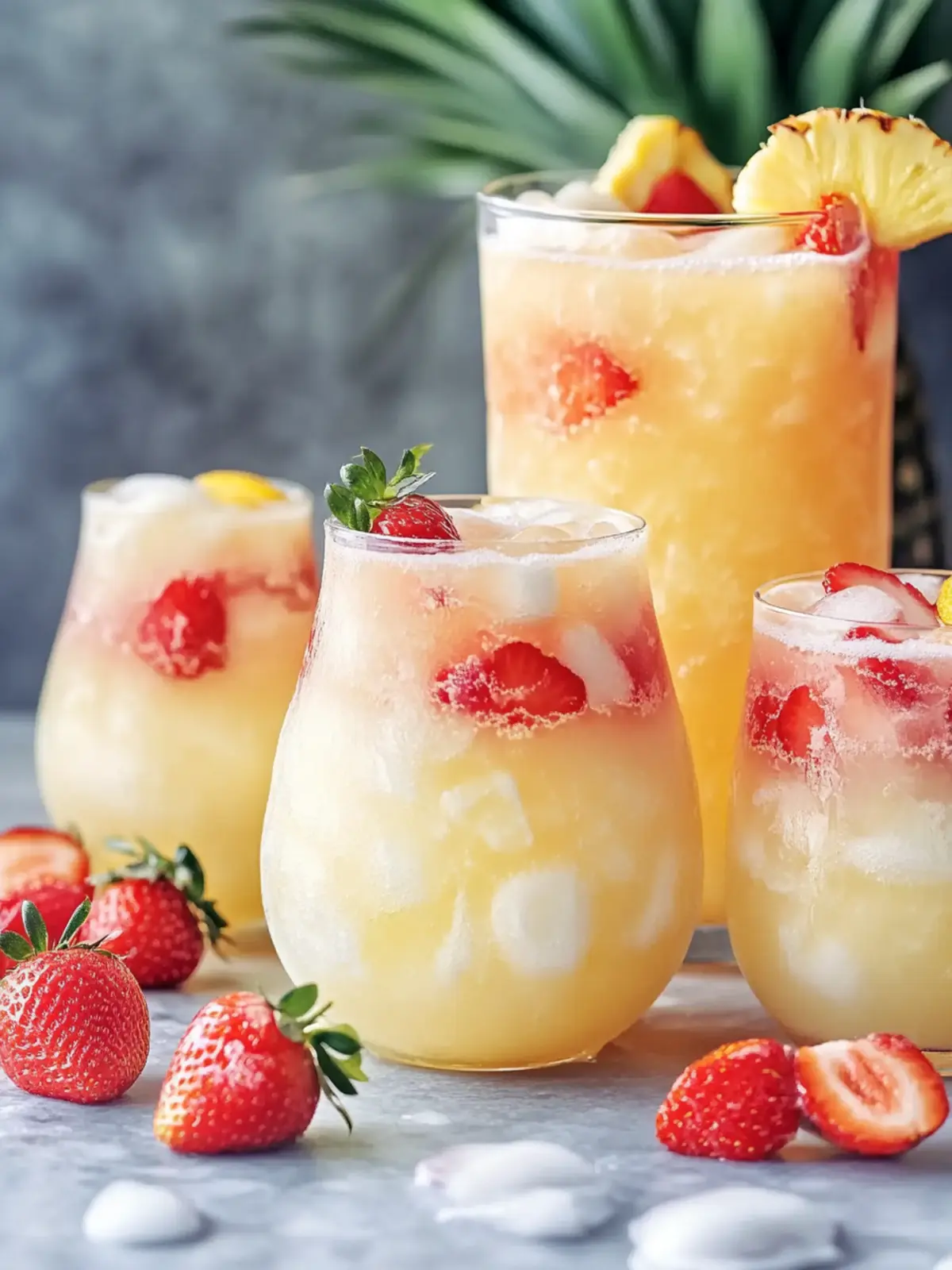 Beat the Heat with Strawberry Piña Colada Punch (Party Size) 2 Strawberry Piña Colada Punch (Party Size)