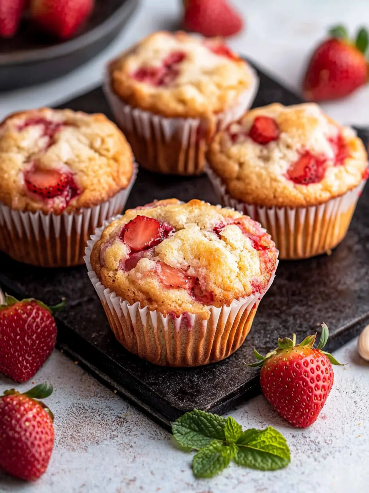 Delicious Strawberry Muffins That Make Mornings Brighter 5 Strawberry Muffins