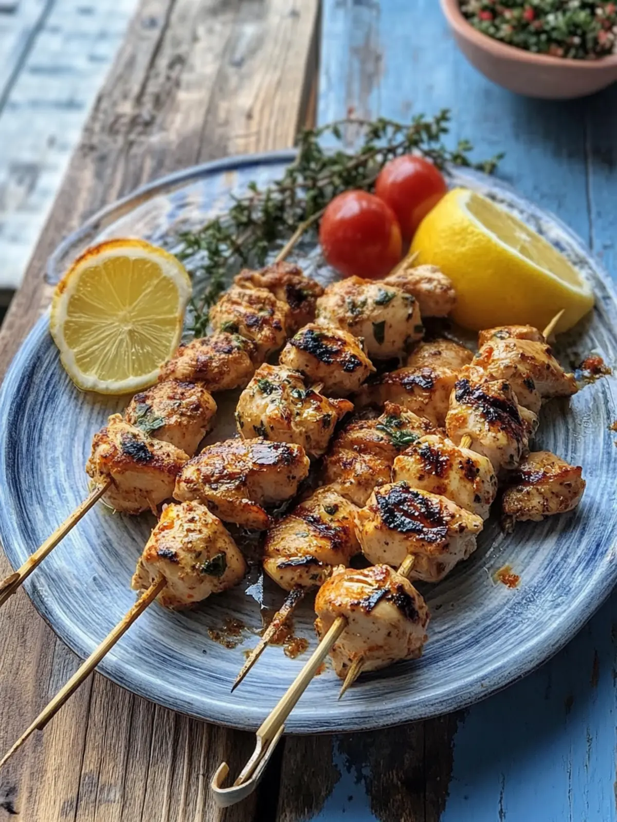 Greek Chicken Souvlaki on a Boat in Lesvos: Perfect Char Awaits 3 Greek Chicken Souvlaki on a Boat in Lesvos, and Yes the Char Matters