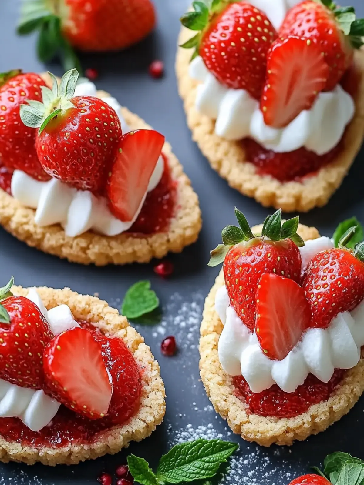 Strawberry Cookie Boats: A Sweet Twist on Elegant Desserts 4 Strawberry Cookie Boats