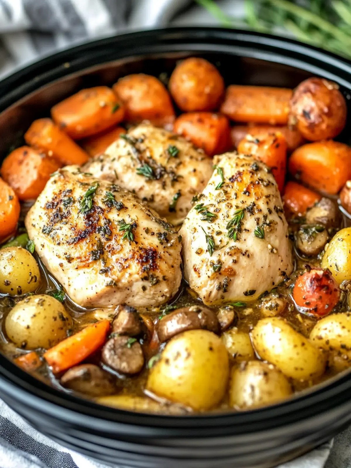 Easy Crockpot Garlic Herb Chicken & Veggies for Cozy Nights 3 Easy Crockpot Garlic Herb Chicken & Veggies for Cozy Nights