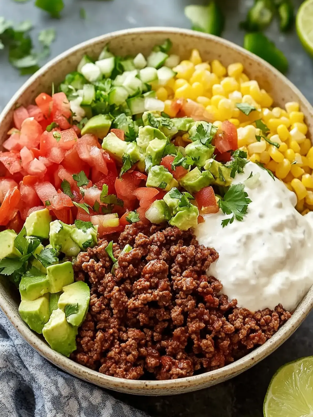 Ground Beef Taco Bowls: Quick Meal Prep for Taco Lovers 4 Ground Beef Taco Bowls