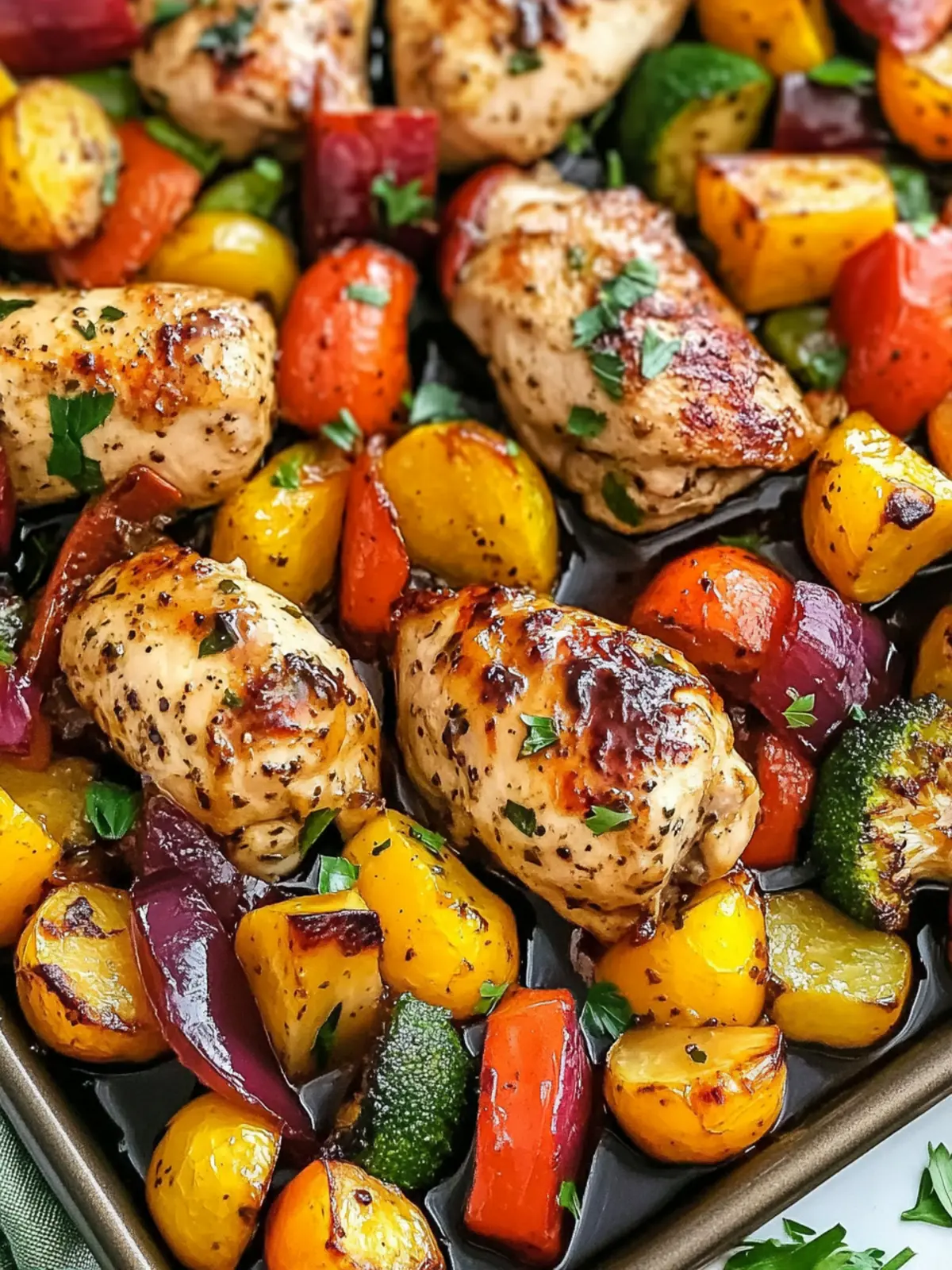 Balsamic Glazed Chicken and Veggies: Effortless Sheet Pan Delight 4 Balsamic Glazed Chicken and Veggies (Sheet Pan)