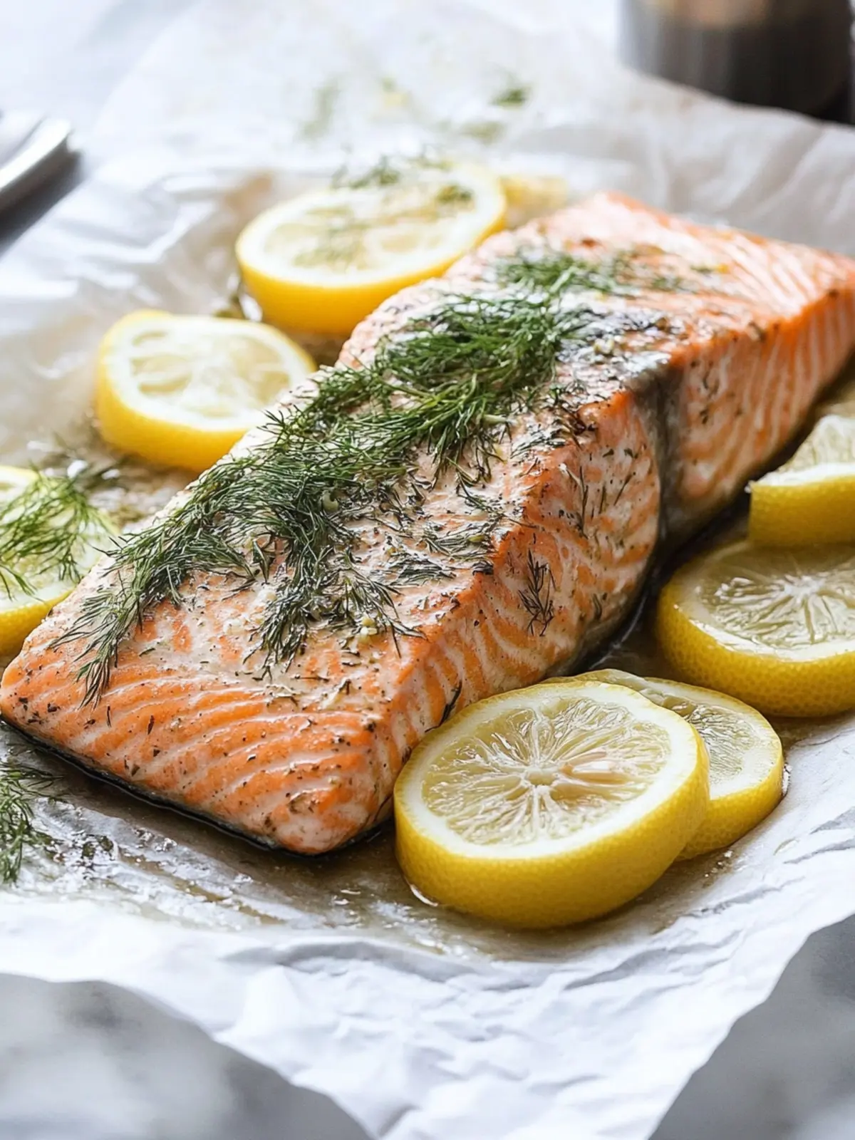 Baked Salmon with Lemon and Dill Sauce That's Quick & Healthy 3 Baked Salmon with Lemon and Dill Sauce