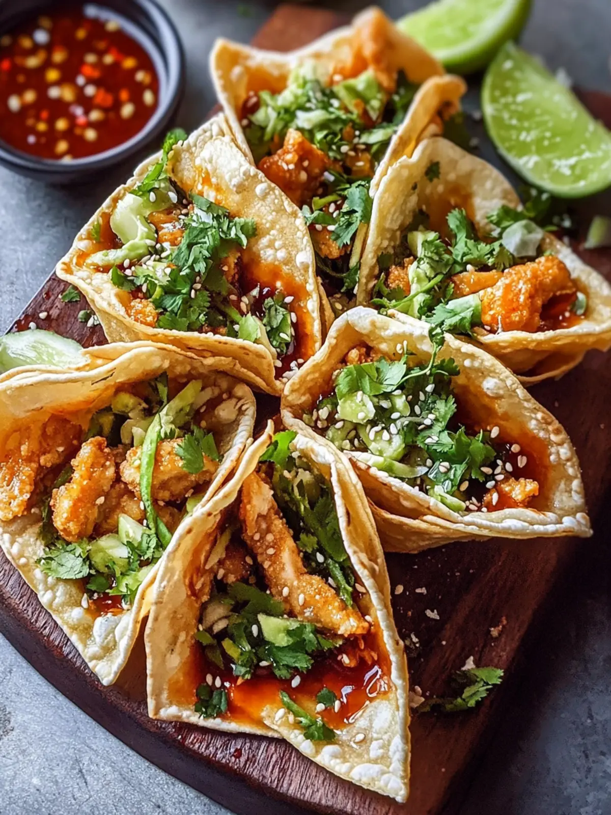 Crispy Chicken Wonton Tacos Perfect for Quick Family Dinners 5 Crispy Chicken Wonton Tacos