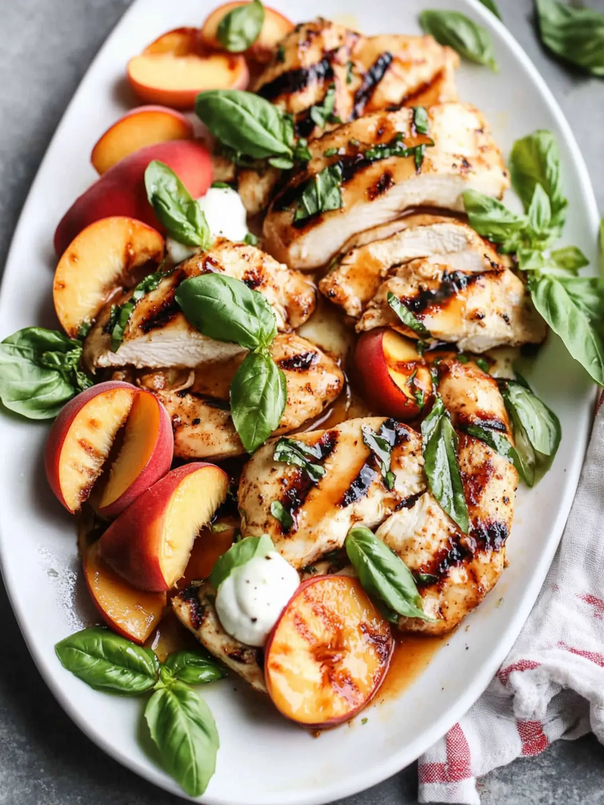 Peach Caprese Grilled Chicken for a Perfect Summer Feast 4 Peach Caprese Grilled Chicken