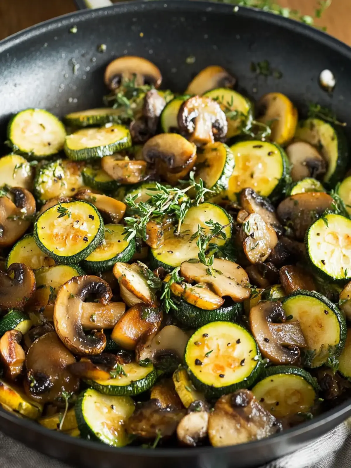 Savory Skillet Zucchini and Mushrooms in 25 Minutes 4 Skillet Zucchini and Mushrooms