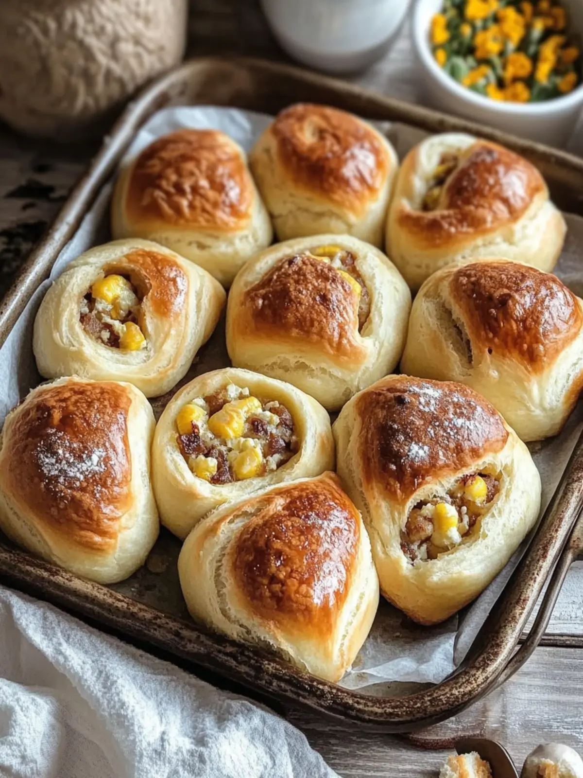 Savory Breakfast Rolls Packed with Sausage and Cheesy Goodness 3 Breakfast Rolls