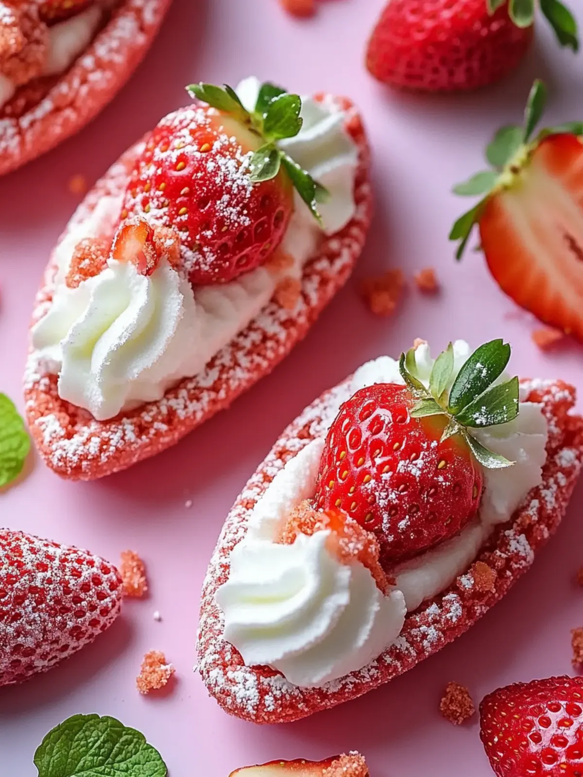 Delightful Strawberry Cookie Boats for a Sweet Treat Adventure 4 Strawberry Cookie Boats