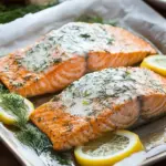 Baked Salmon with Lemon and Dill Sauce That's Quick & Healthy 41 Baked Salmon with Lemon and Dill Sauce