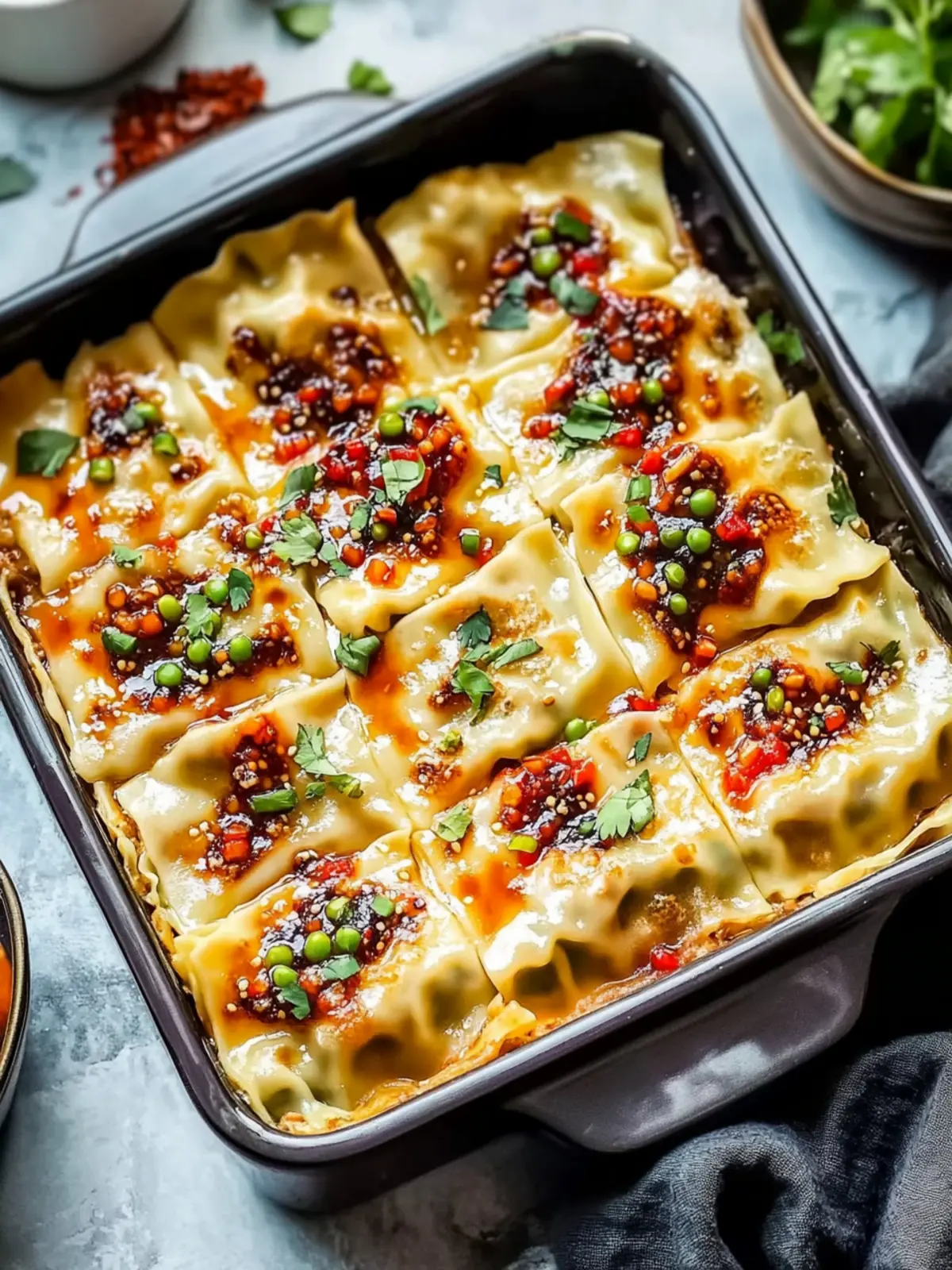 Dumpling Lasagna: The Viral Wonton Wrapper Delight 4 Dumpling Lasagna (Viral TikTok Recipe with Wonton Wrappers)
