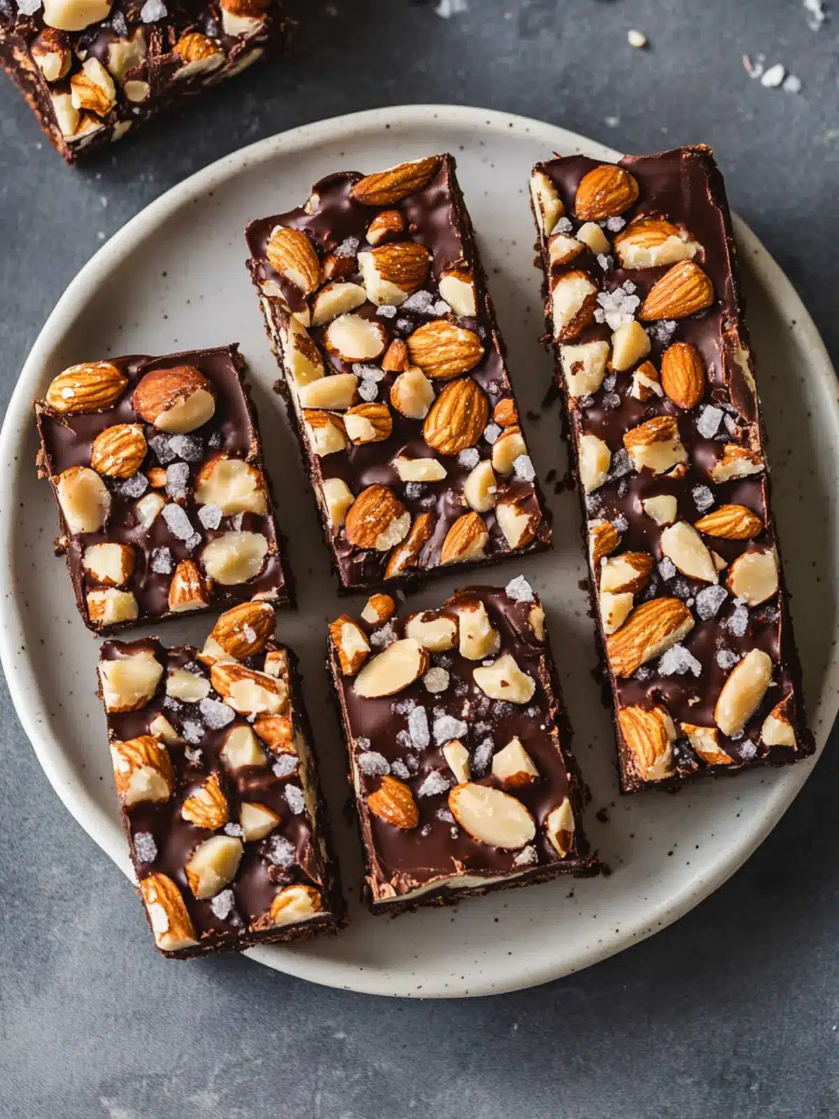 Addictively Crunchy Dark Chocolate and Sea Salt Nut Bars 4 Dark Chocolate and Sea Salt Nut Bars