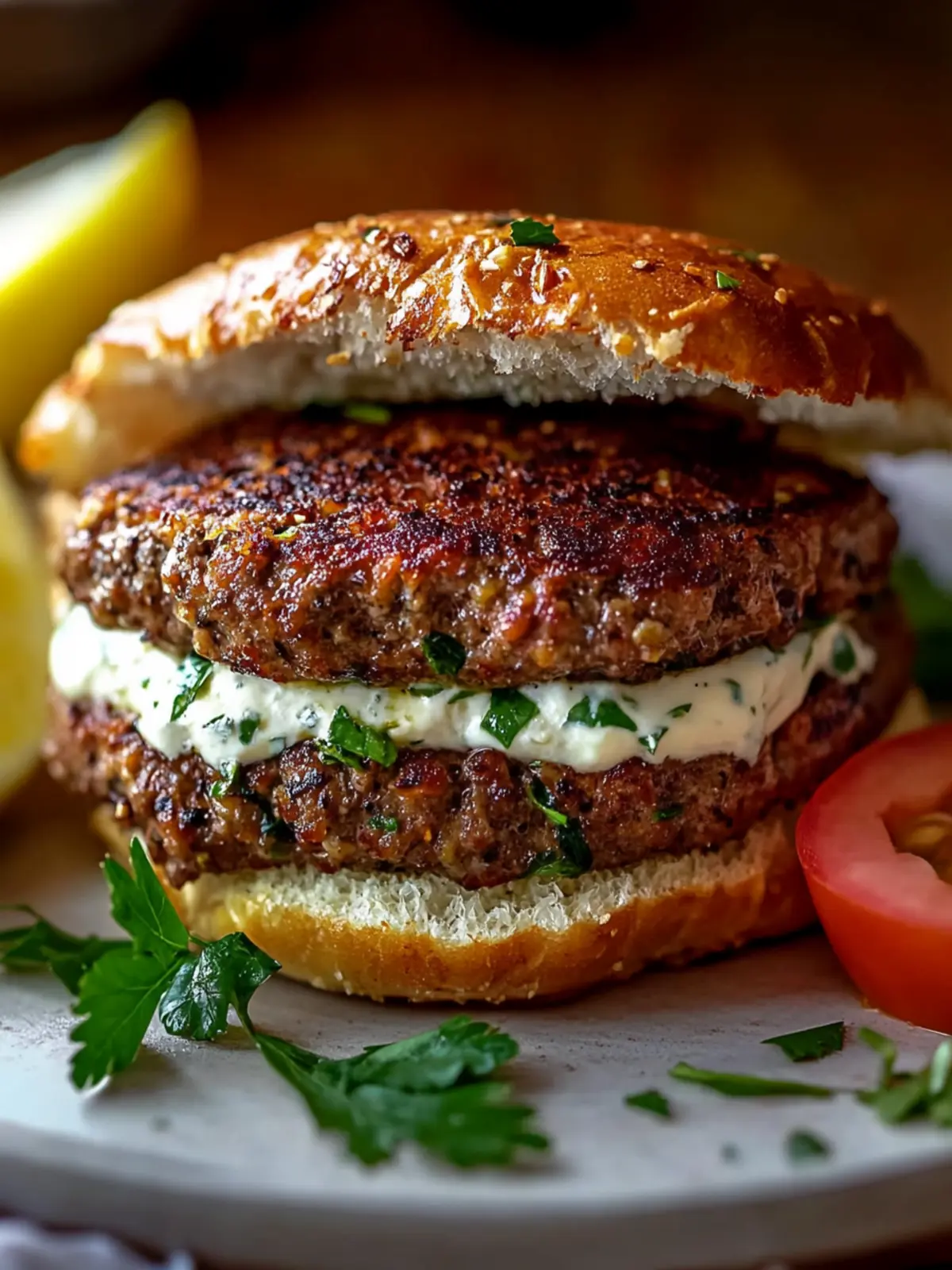 Juicy Greek Bifteki Burger Recipe Ready in 15 Minutes Flat 2 Juicy Greek Bifteki Burger Recipe in 15 Minutes Flat