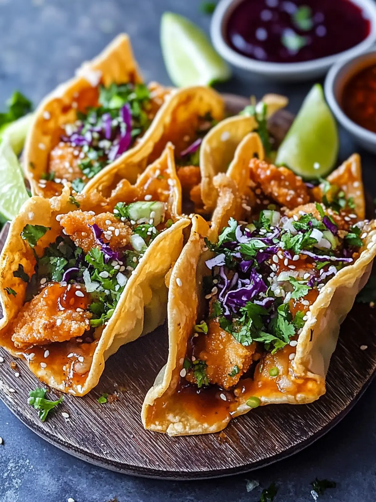 Crispy Chicken Wonton Tacos Perfect for Quick Family Dinners 4 Crispy Chicken Wonton Tacos