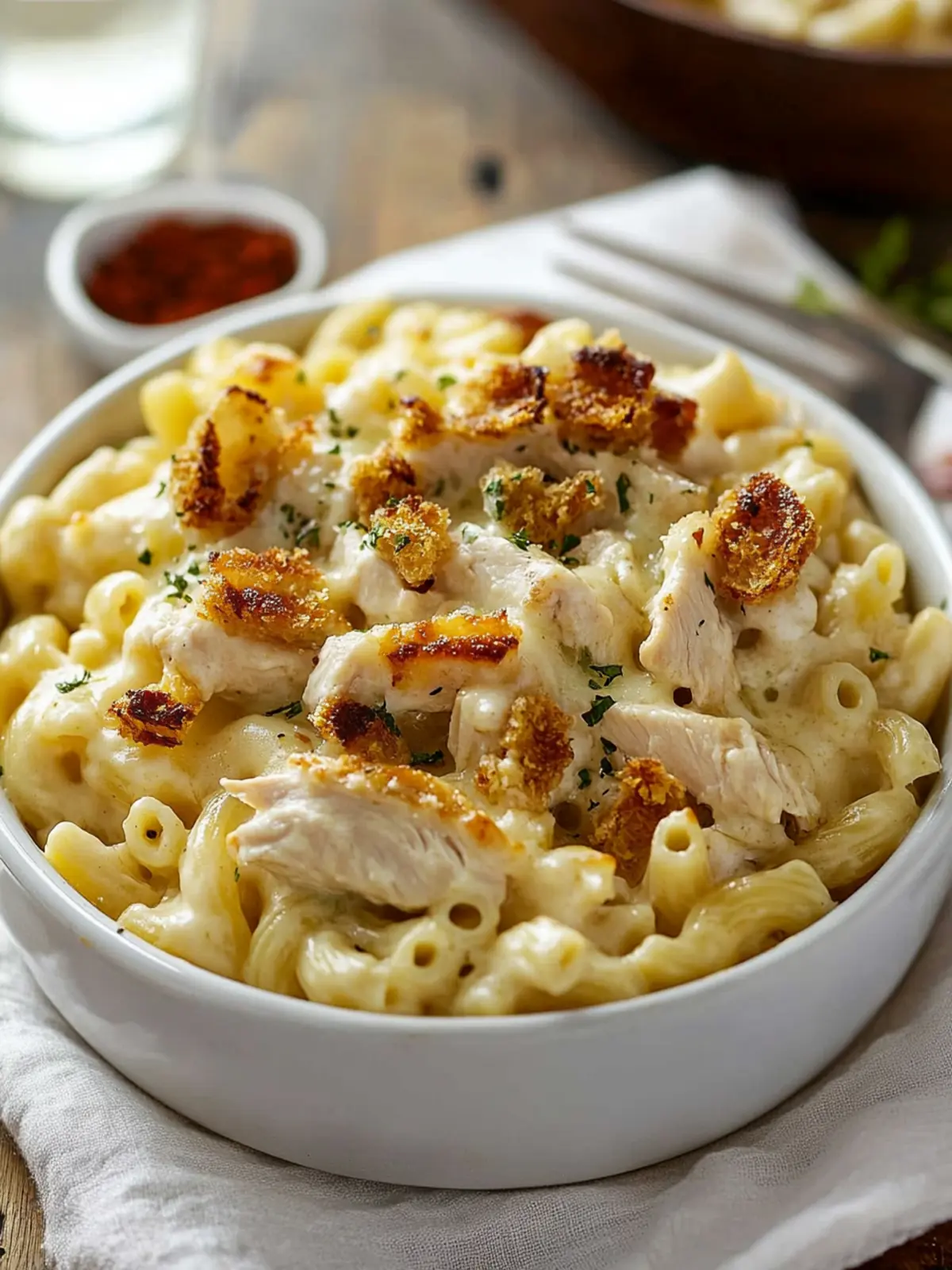 Creamy Chicken Ranch Macaroni and Cheese for Ultimate Comfort 3 Chicken Ranch Macaroni and Cheese