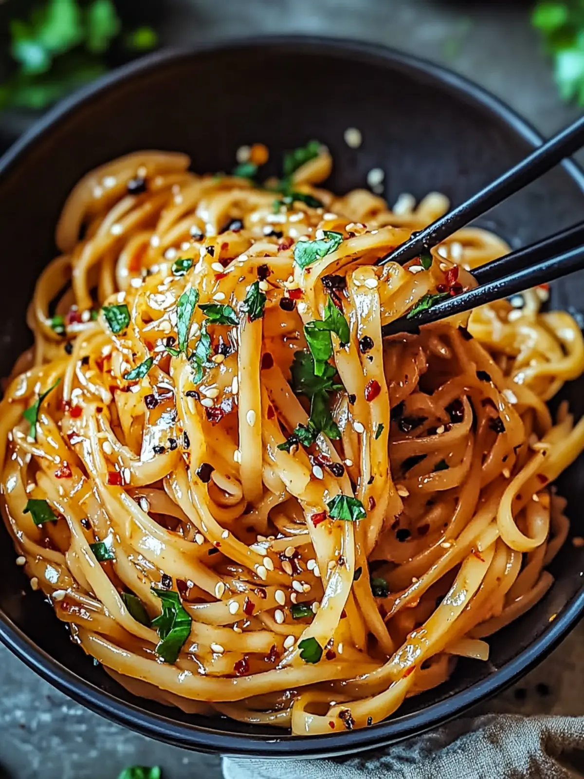 Garlic Chili Oil Noodles: A Spicy Vegan Adventure in 10 Minutes 2 Garlic Chili Oil Noodles