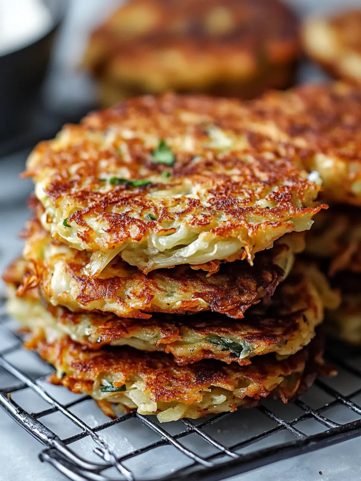 Crispy Cabbage Fritters: Fried or Baked for Perfect Flavor 4 Cabbage Fritters | Crispy Fried or Oven Baked Patties