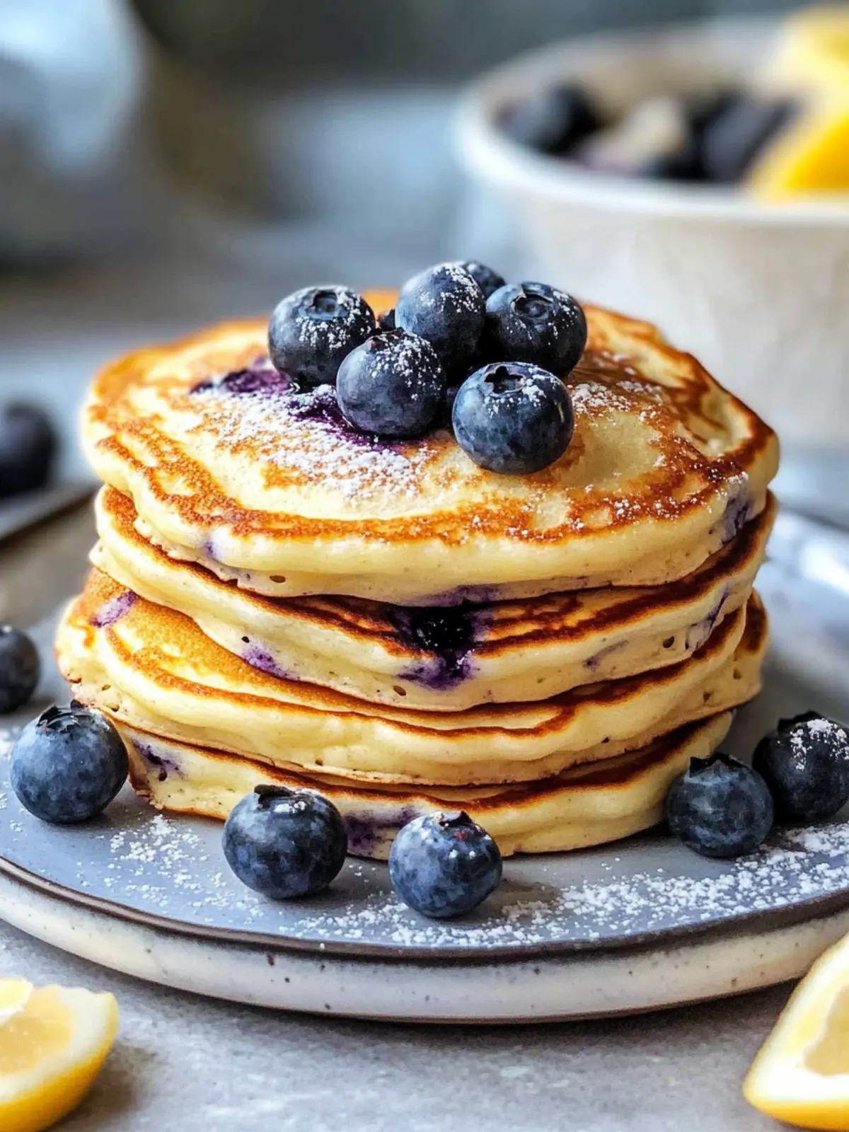 Fluffy Greek Yogurt Blueberry Pancakes for Happy Mornings 3 Greek Yogurt Blueberry Pancakes