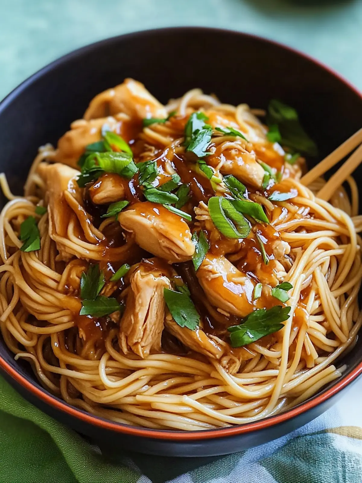 Slow Cooker Honey Garlic Chicken Noodles for Cozy Nights 3 Slow Cooker Honey Garlic Chicken Noodles