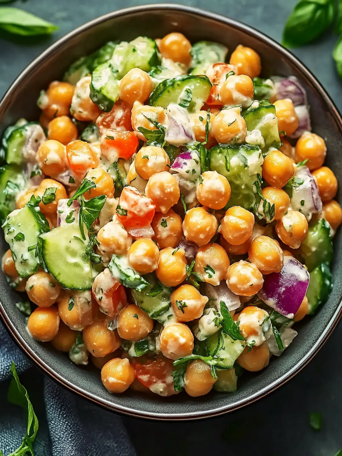Creamy Chickpea Salad That Will Wow Your Taste Buds 2 Creamy Chickpea Salad