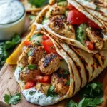 Homemade Protein Chicken Wraps with Yogurt Flatbread Magic 9 Protein Chicken Wraps (with Homemade Yogurt Flatbread)