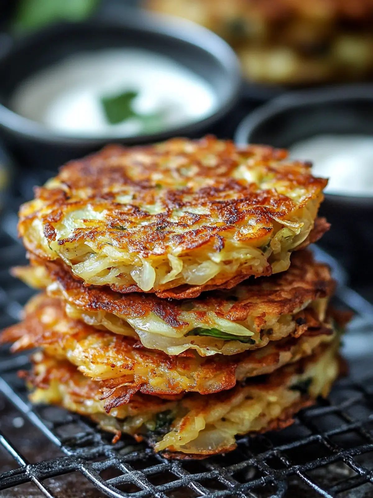 Crispy Cabbage Fritters: Fried or Oven Baked Perfection 4 Cabbage Fritters | Crispy Fried or Oven Baked Patties