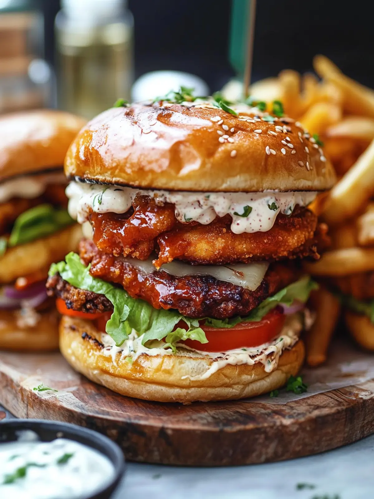 Sticky Crispy Kipburger with Honey Glaze for Ultimate Flavor 5 Sticky crispy kipburger