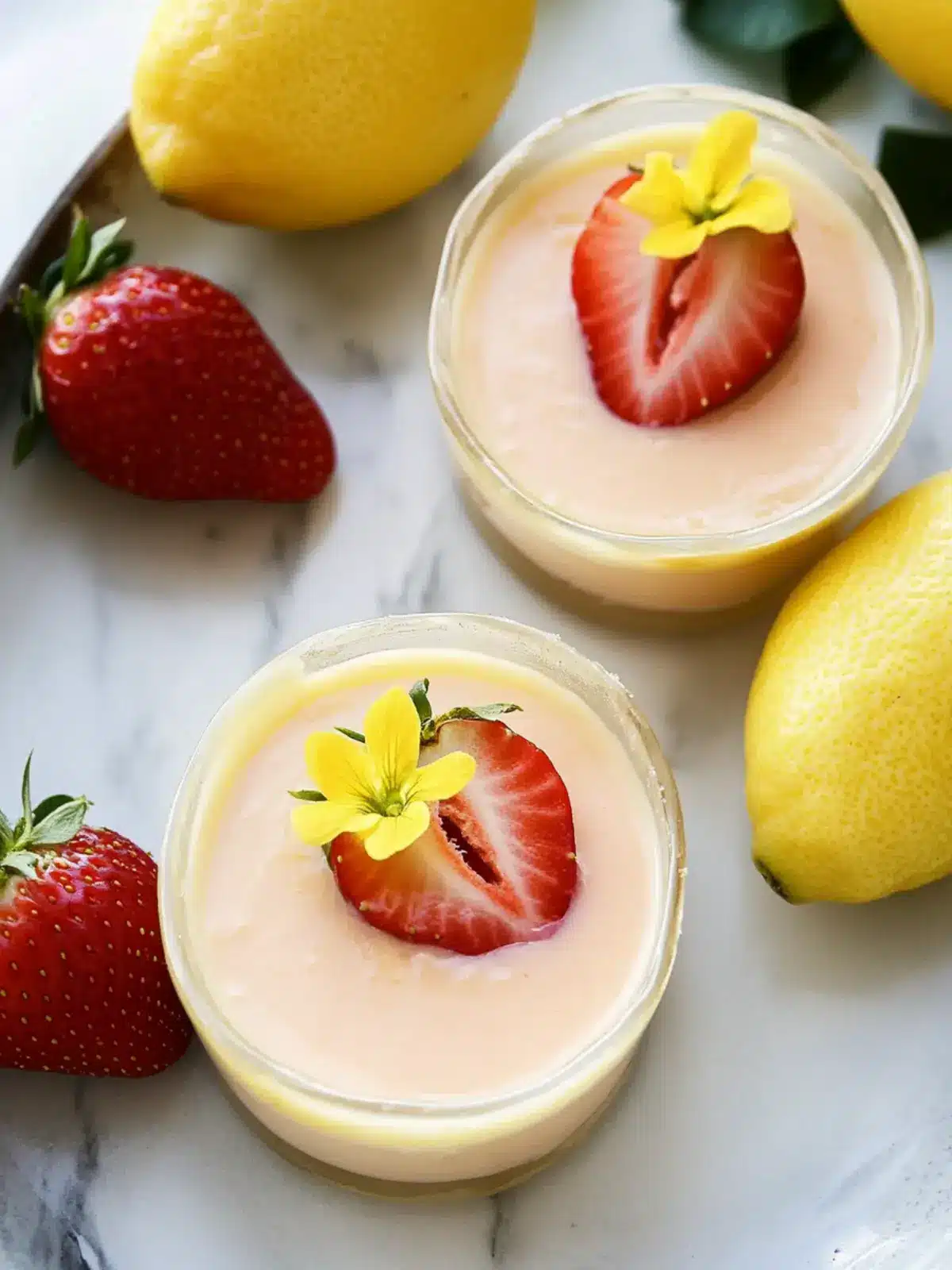 Lemon Strawberry Posset: A Refreshing Summer Indulgence 5 Strawberry Lemon Posset