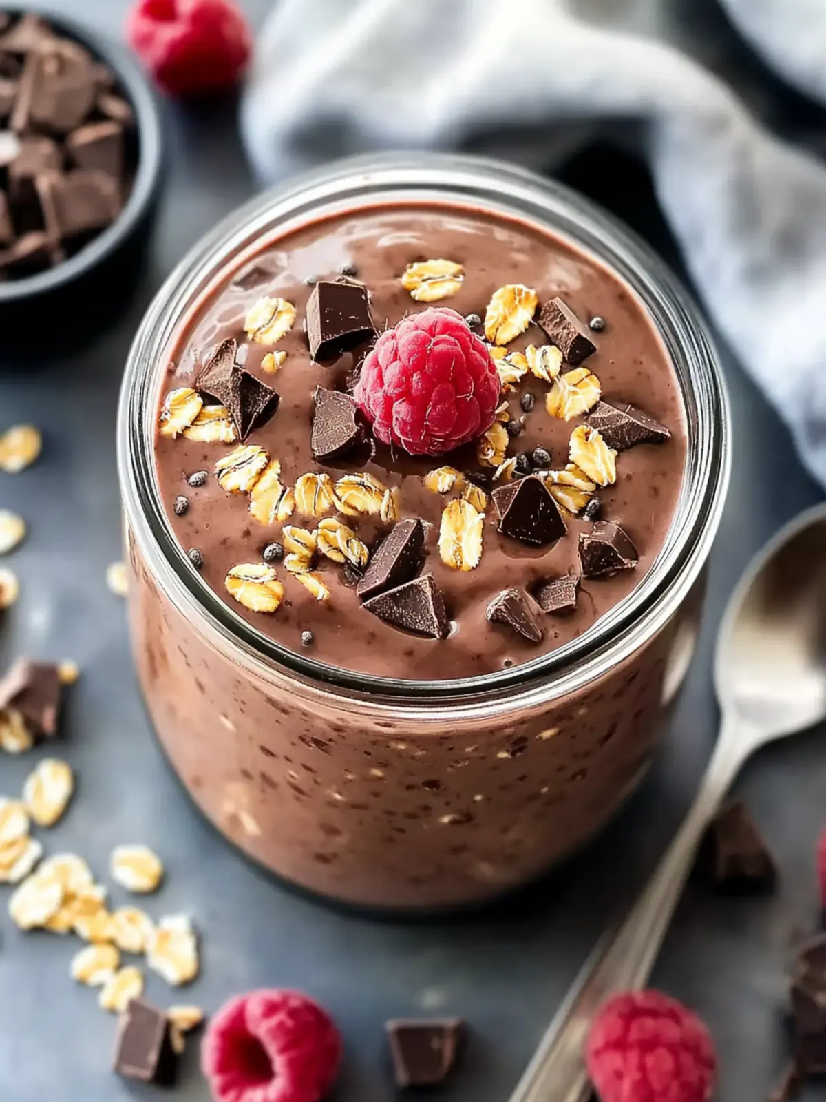 Chocolate Protein Overnight Oats for a Delicious Energy Boost 2 Chocolate Protein Overnight Oats