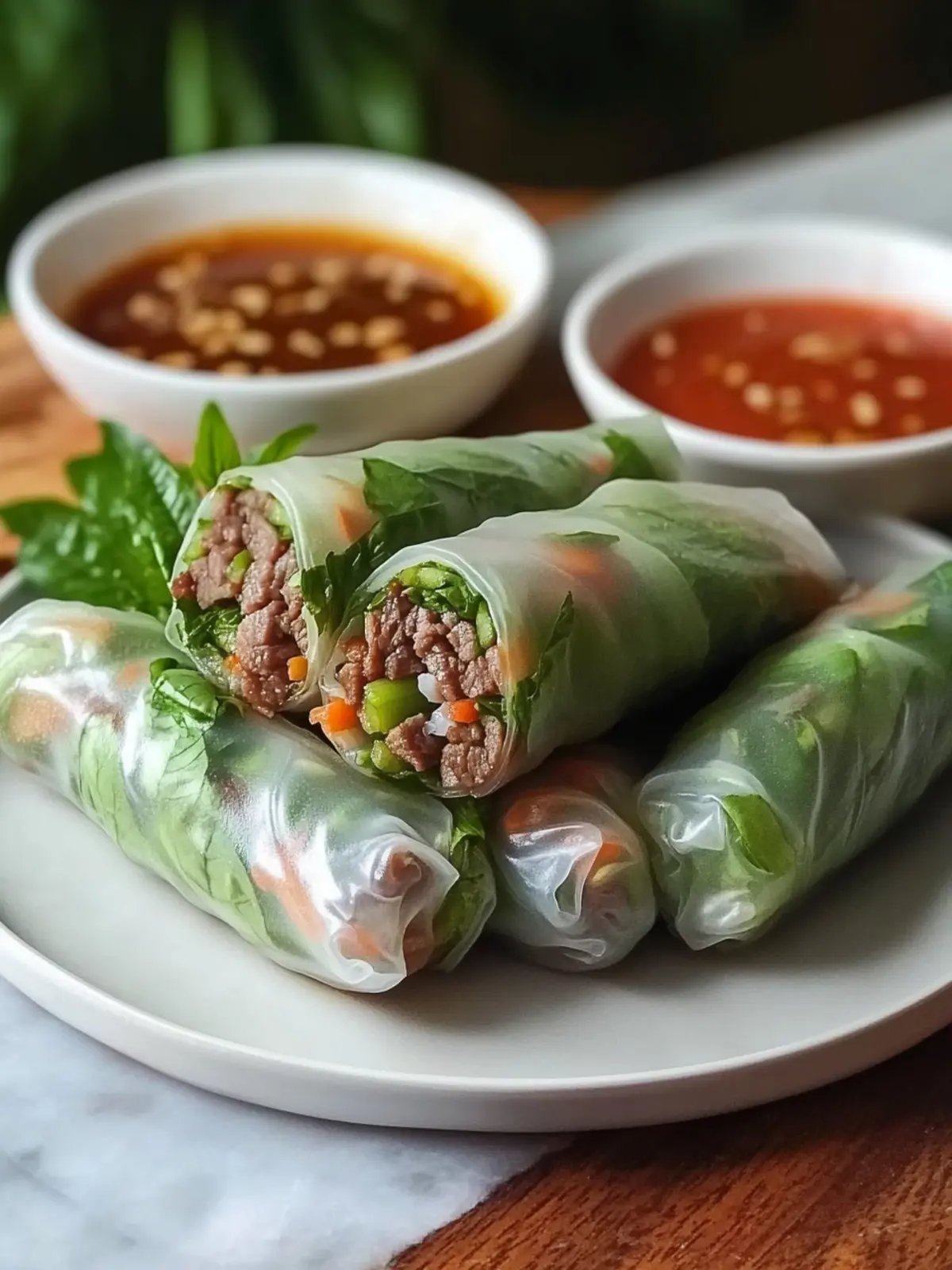 Delicious Easy Homemade Thai Basil Beef Spring Rolls Recipe 2 Easy Homemade Thai Basil Beef Spring Rolls