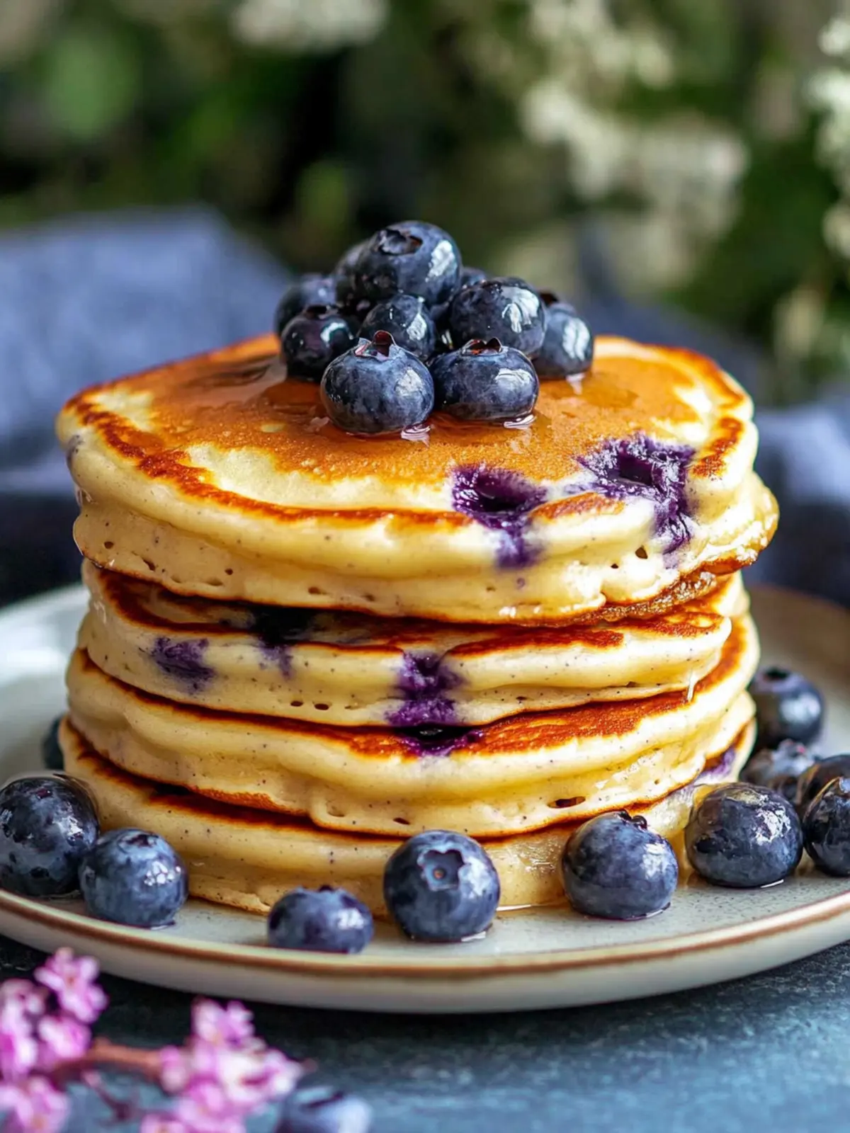 Fluffy Greek Yogurt Blueberry Pancakes for Happy Mornings 5 Greek Yogurt Blueberry Pancakes