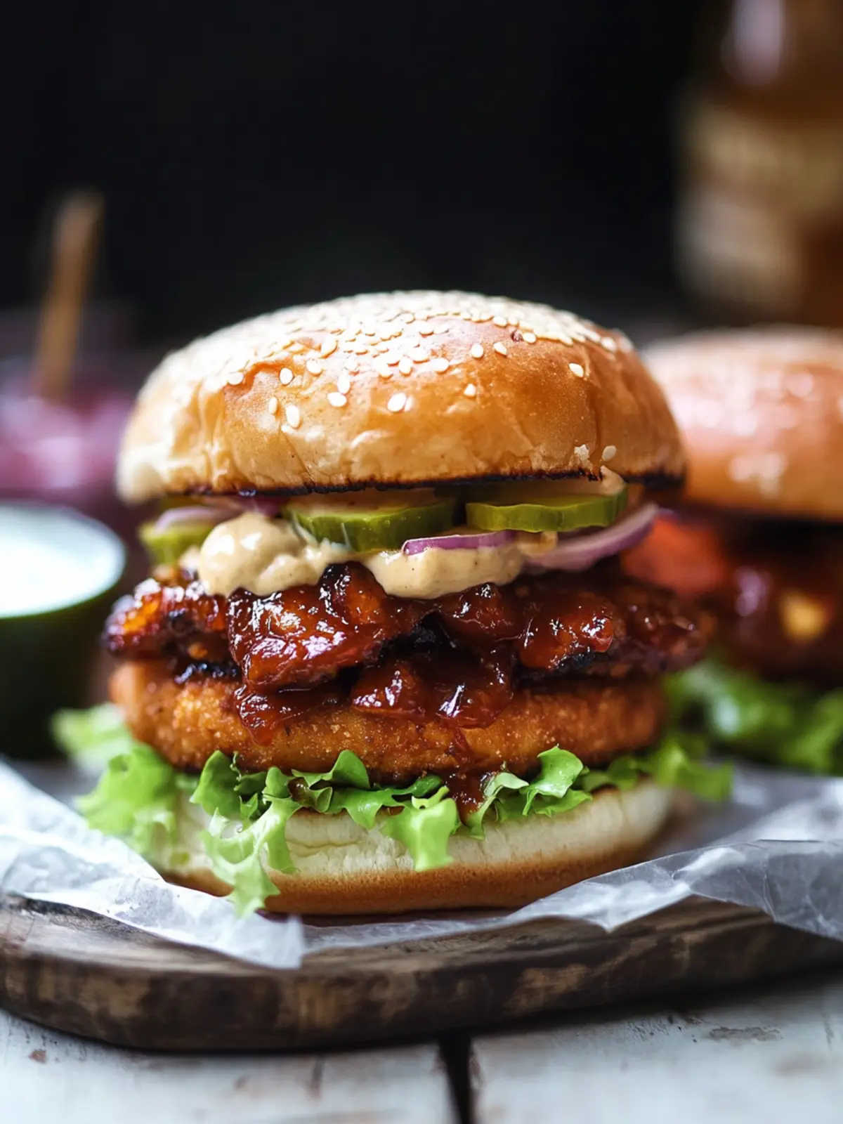 Sticky Crispy Kipburger with Honey Glaze for Ultimate Flavor 2 Sticky crispy kipburger