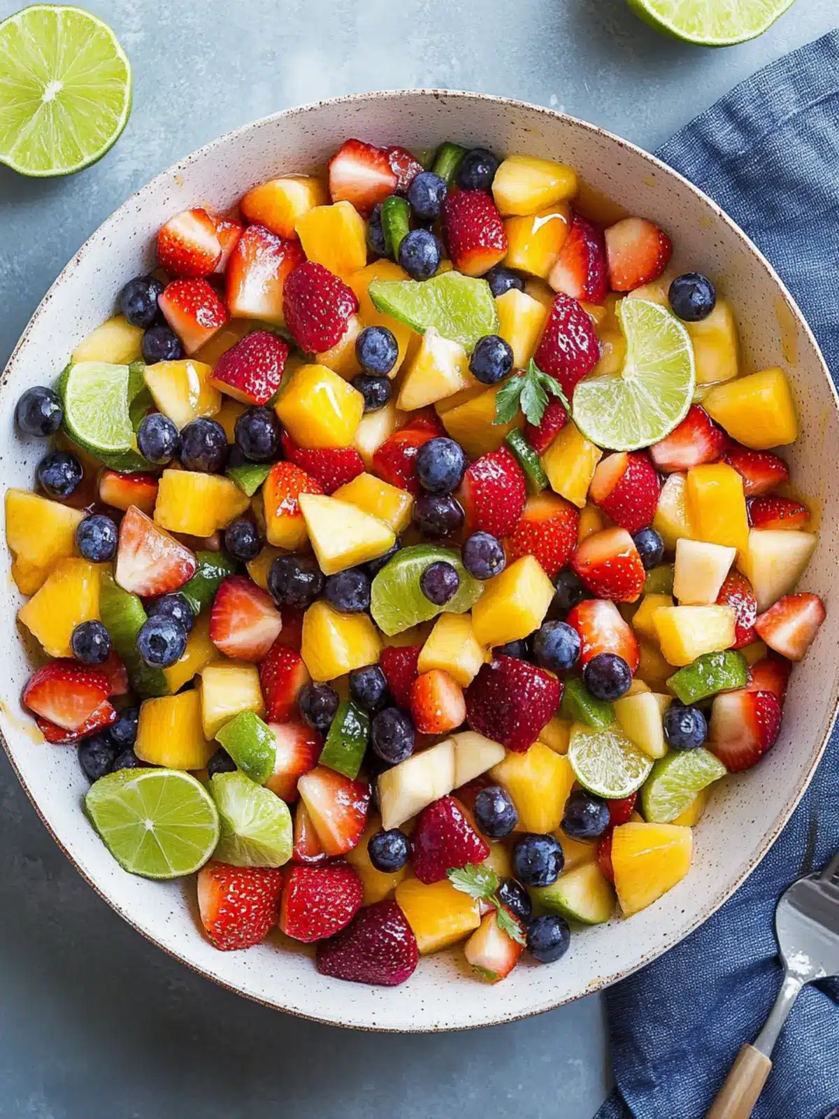 Honey Lime Rainbow Fruit Salad That's Bursting with Flavor 3 Honey Lime Rainbow Fruit Salad
