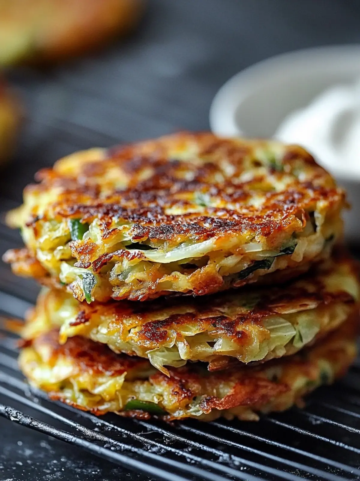 Crispy Cabbage Fritters: Fried or Oven Baked Perfection 2 Cabbage Fritters | Crispy Fried or Oven Baked Patties