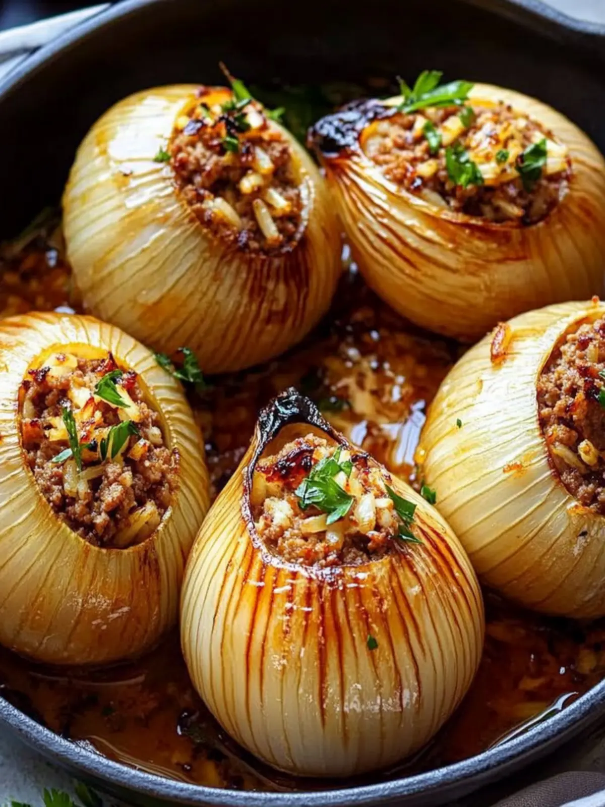 Mouthwatering Stuffed Onions with Ground Beef and Rice Recipe 5 Stuffed Onions with Ground Beef and Rice