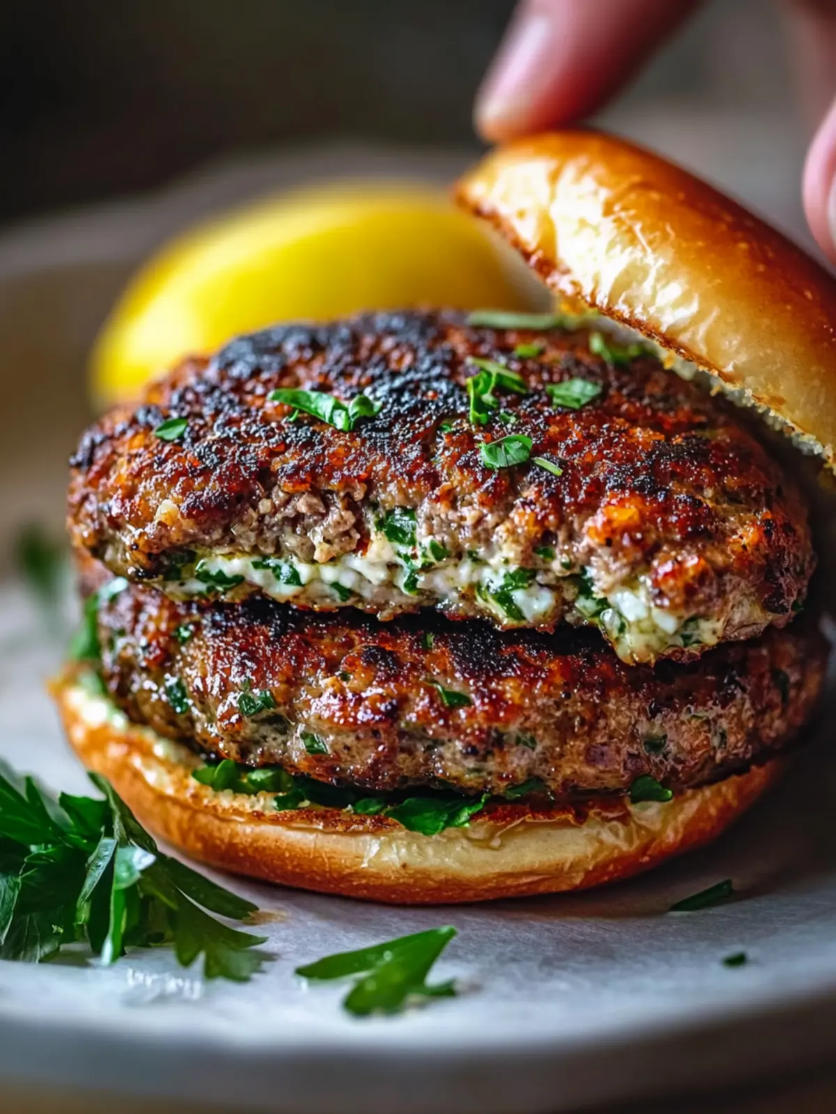 Juicy Greek Bifteki Burger Recipe Ready in 15 Minutes Flat 4 Juicy Greek Bifteki Burger Recipe in 15 Minutes Flat