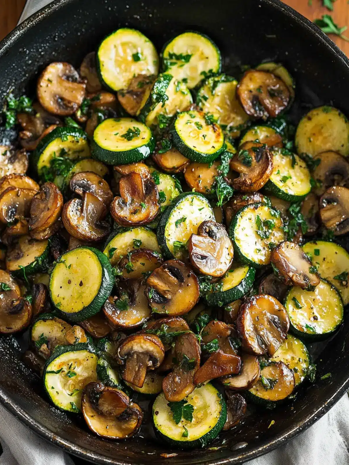 Savory Skillet Zucchini and Mushrooms in 25 Minutes 3 Skillet Zucchini and Mushrooms