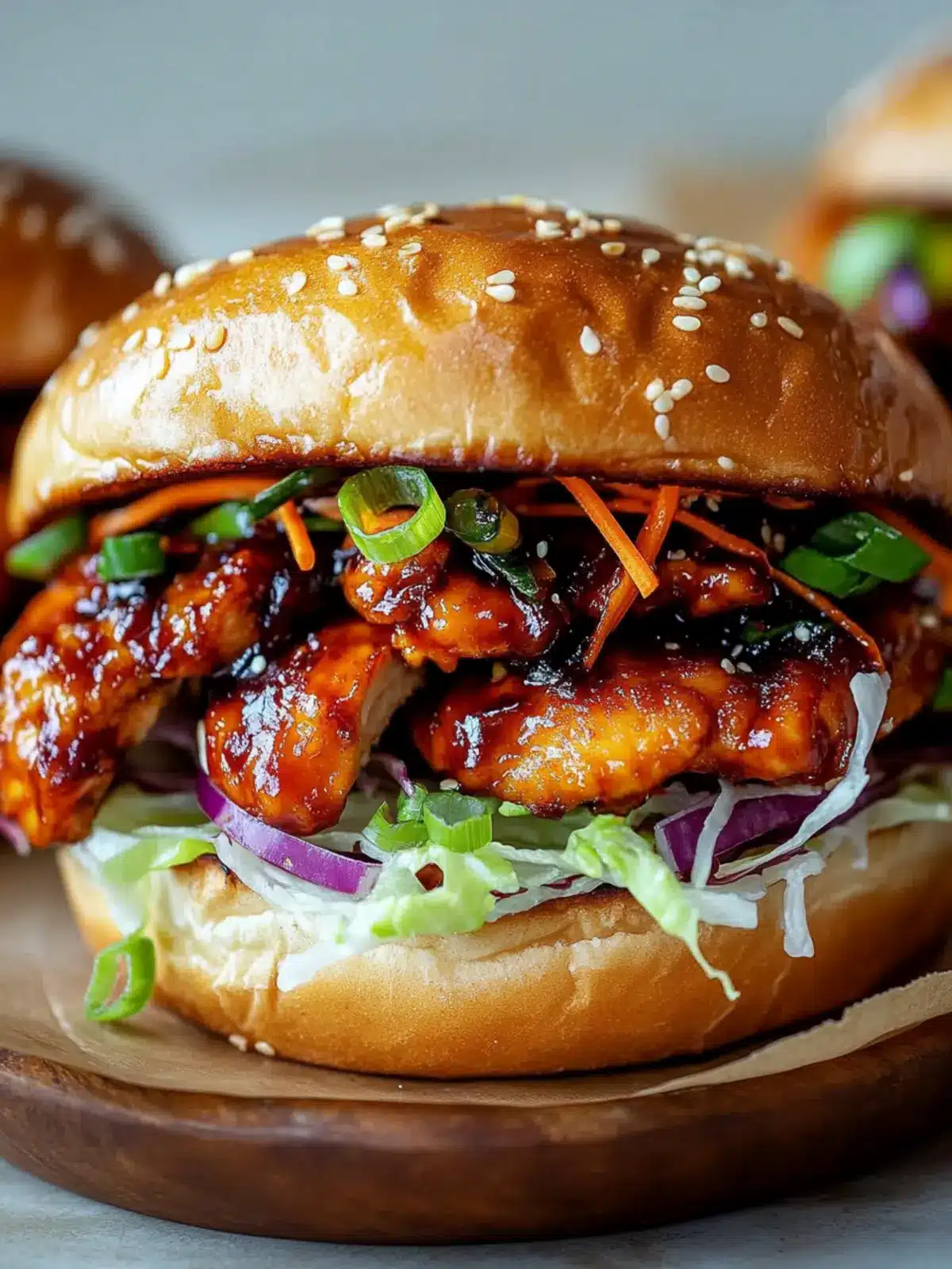 Savor the Flavor: Korean BBQ Chicken Sandwich Adventure 2 Korean BBQ Chicken Sandwich