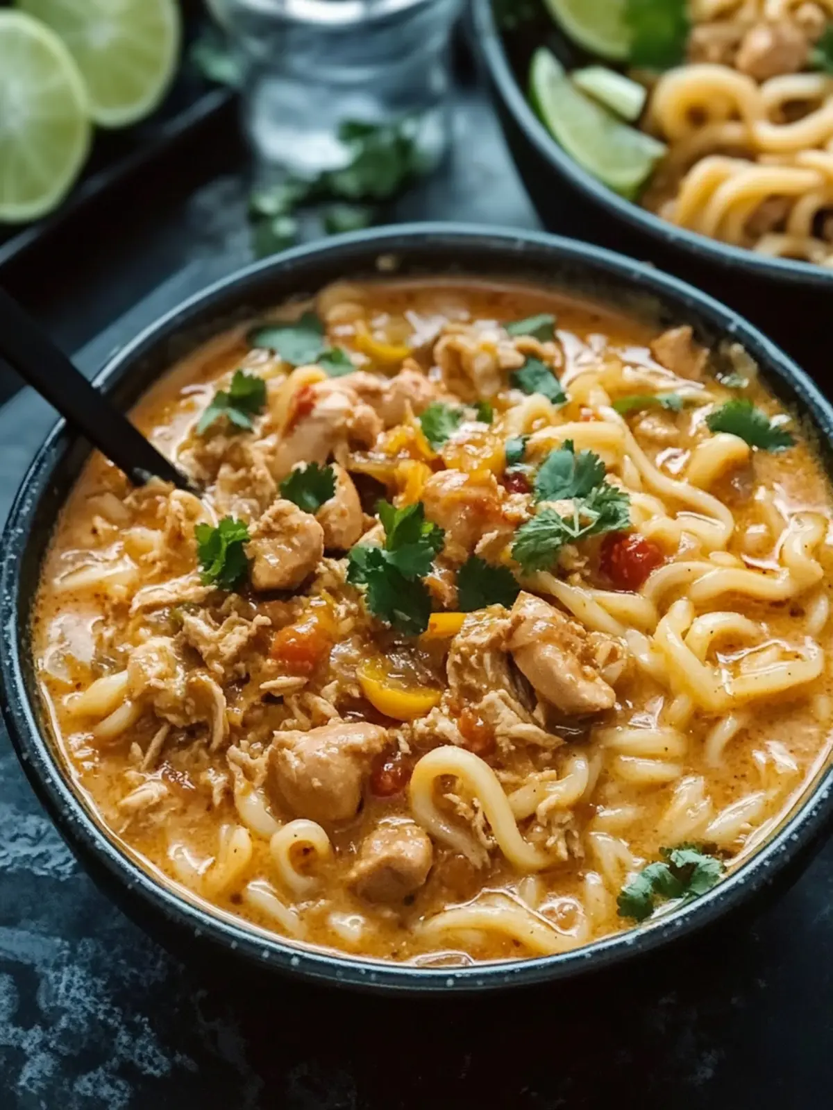 Quick Spicy Creamy Thai Chicken Curry Udon in 20 Minutes 2 Spicy Creamy Thai Chicken Curry Udon