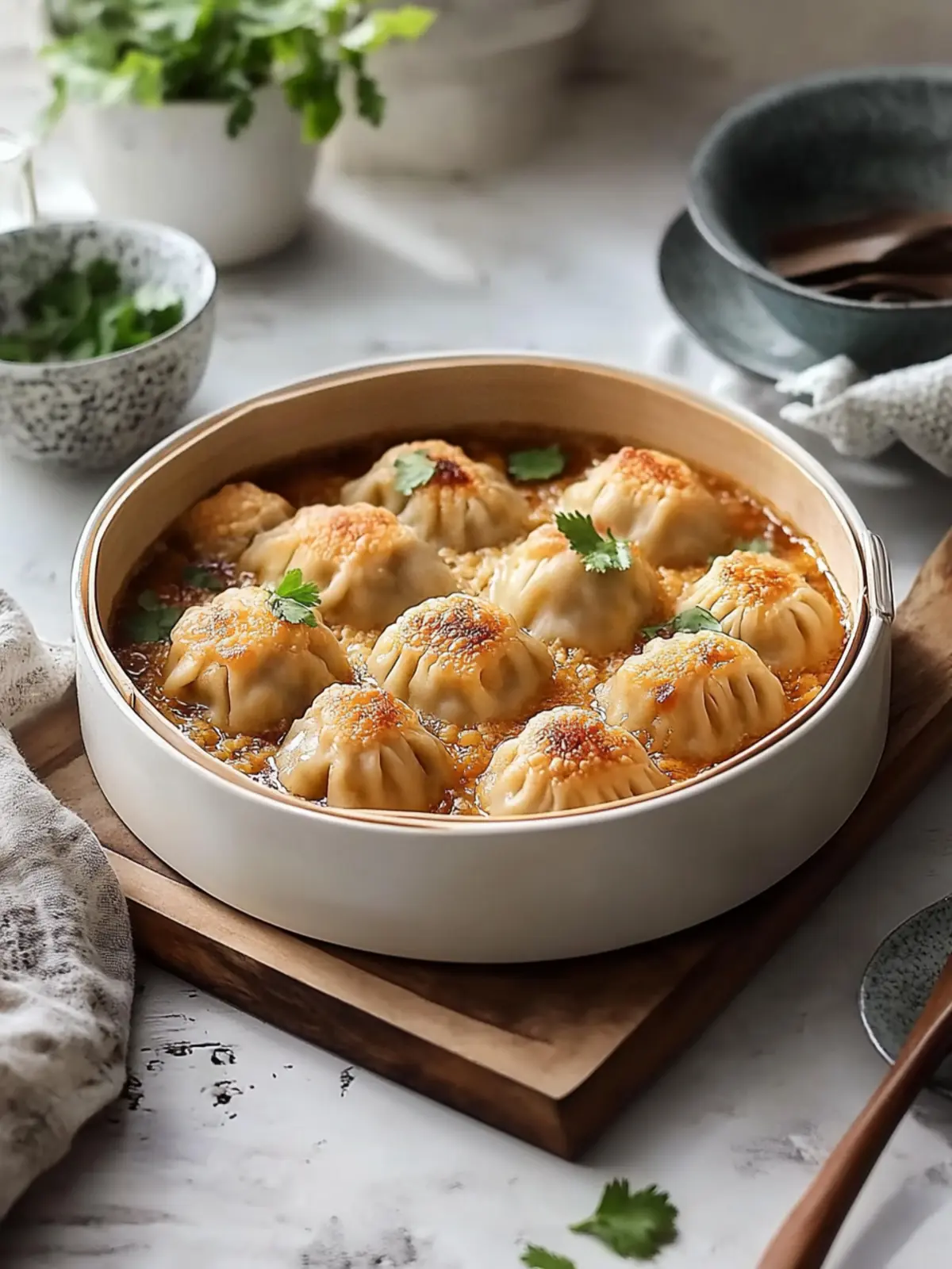 Quick and Customizable One-Pan Dumpling Bake Delight 5 Dumpling Bake