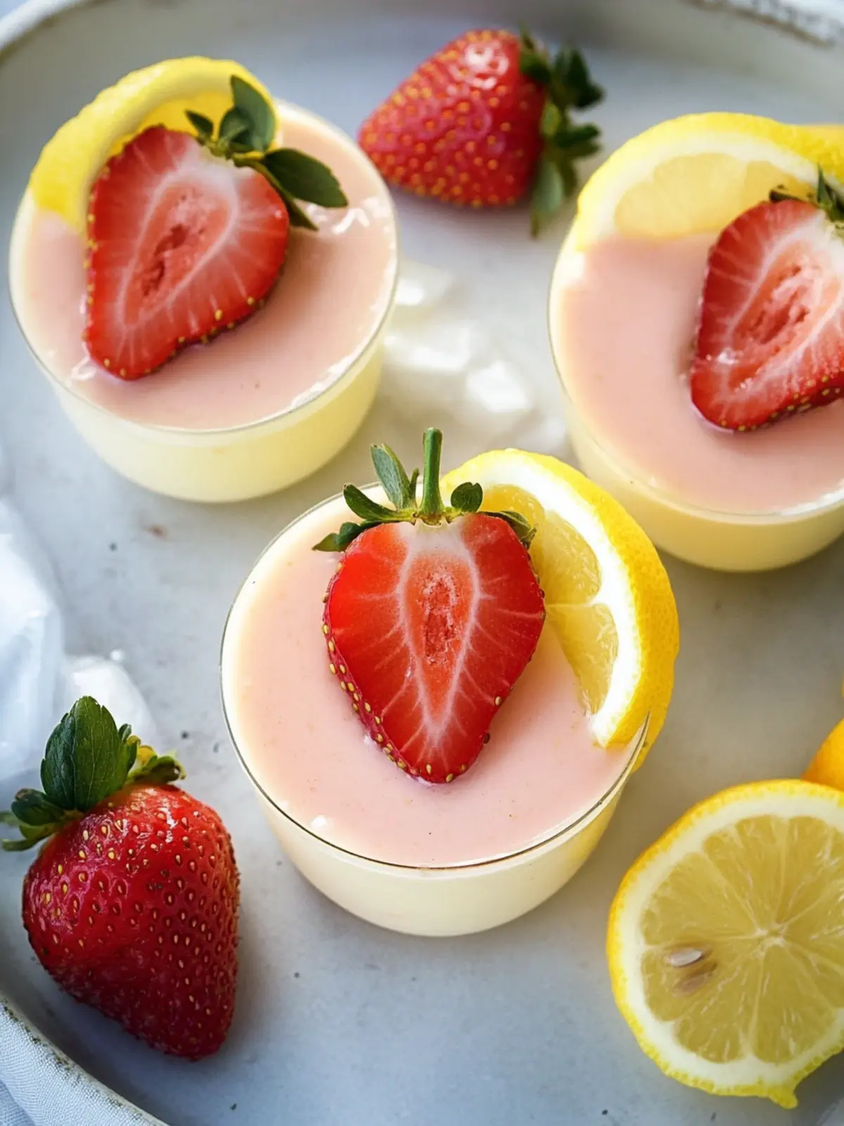 Lemon Strawberry Posset: A Refreshing Summer Indulgence 3 Strawberry Lemon Posset