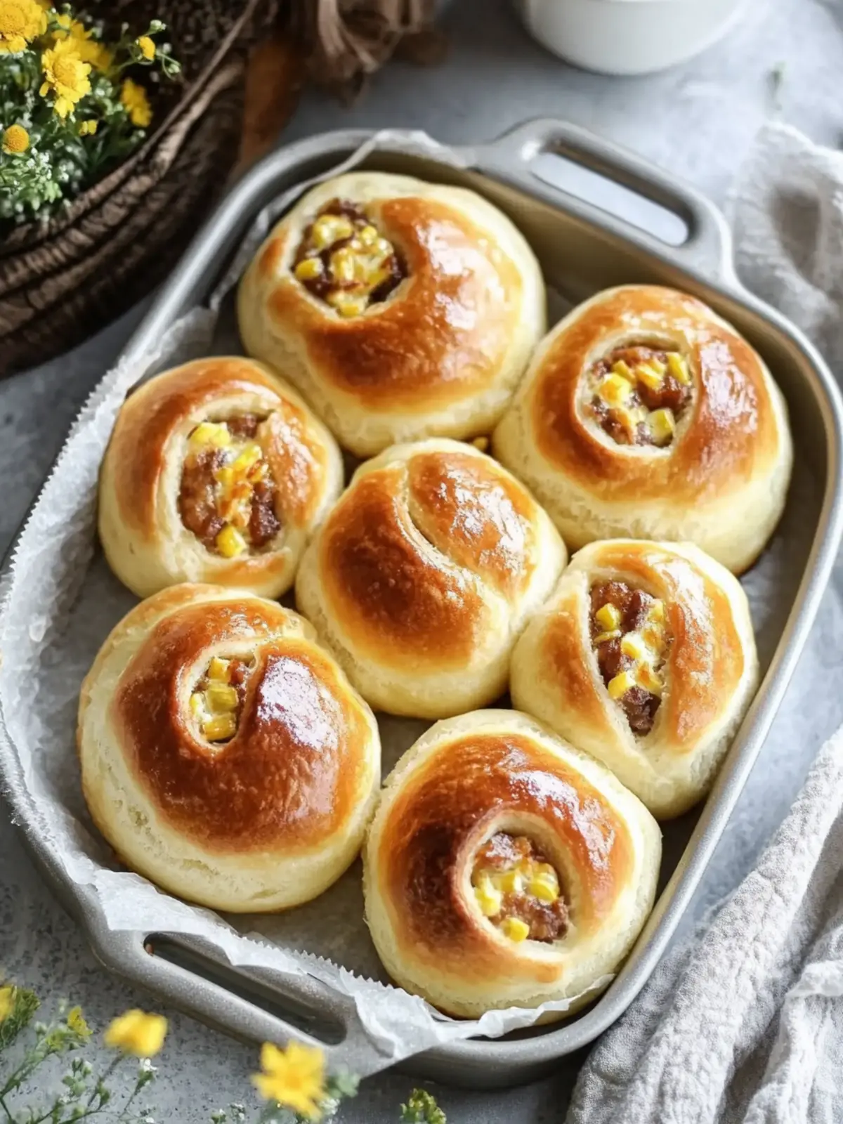 Savory Breakfast Rolls Packed with Sausage and Cheesy Goodness 4 Breakfast Rolls