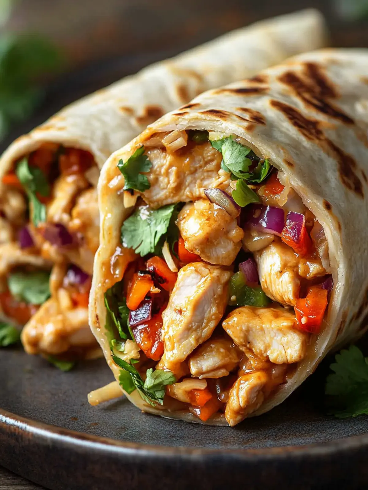 Thai Peanut Chicken Wraps That'll Transform Your Lunch Game 3 Thai Peanut Chicken Wrap